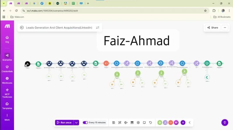 Make.com LinkedIn Lead Gen Workflow